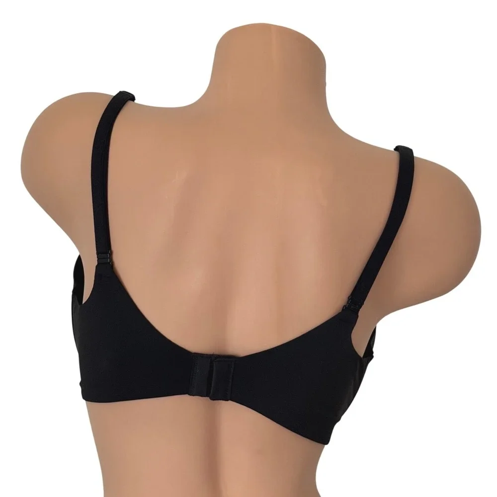 Victoria's Secret 36D T-shirt Bombshell Add 2 Cups Push Up Plunge Bra Black